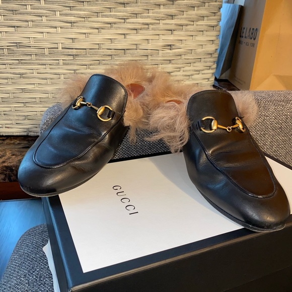 Preowned authentic gucci fur loafer size 39Women - Picture 9 of 13